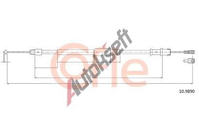 COFLE Tan lanko parkovac brzdy CFL 10.9890, 10.9890