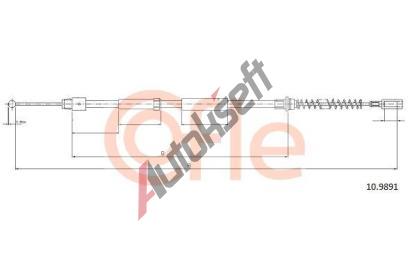 COFLE Tan lanko parkovac brzdy CFL 10.9891, 10.9891