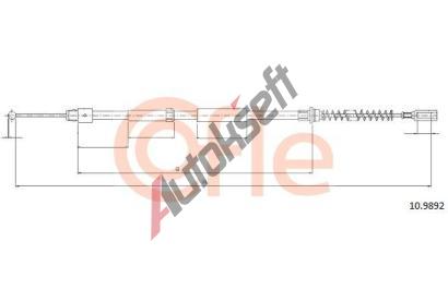 COFLE Tan lanko parkovac brzdy CFL 10.9892, 10.9892