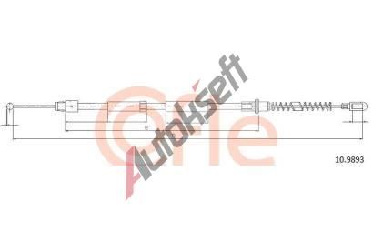 COFLE Tan lanko parkovac brzdy CFL 10.9893, 10.9893