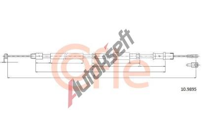 COFLE Tan lanko parkovac brzdy CFL 10.9895, 10.9895
