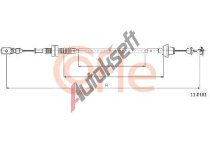 COFLE Lanko pedlu plynu CFL 11.0181, 11.0181