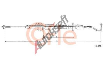 COFLE Lanko pedálu plynu CFL 11.082, 11.082 COFLE Lanko pedálu plynu CFL 11.082, 11.082