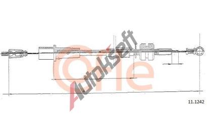 COFLE Lanko pedálu plynu CFL 11.1242, 11.1242 COFLE Lanko pedálu plynu CFL 11.1242, 11.1242