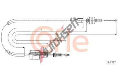 COFLE Lanko pedlu plynu CFL 11.1247, 11.1247