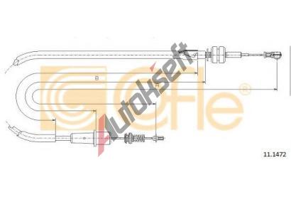 COFLE Lanko pedlu plynu CFL 11.1472, 11.1472
