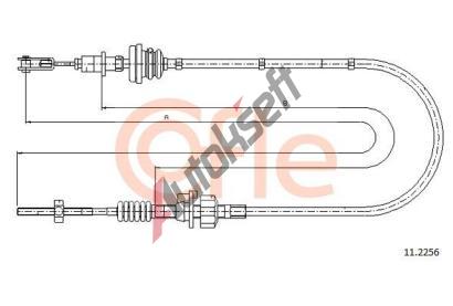 COFLE Spojkové lanko CFL 11.2256, 11.2256 COFLE Spojkové lanko CFL 11.2256, 11.2256
