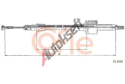 COFLE Spojkové lanko CFL 11.2324, 11.2324 COFLE Spojkové lanko CFL 11.2324, 11.2324
