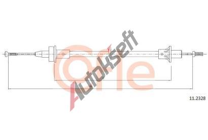 COFLE Spojkové lanko CFL 11.2328, 11.2328 COFLE Spojkové lanko CFL 11.2328, 11.2328
