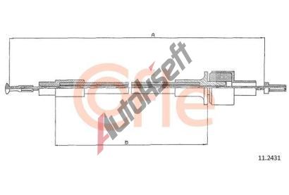COFLE Spojkov� lanko CFL 11.2431, 11.2431