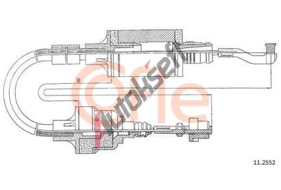 COFLE Spojkov� lanko CFL 11.2552, 11.2552