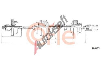 COFLE Spojkov� lanko CFL 11.3006, 11.3006