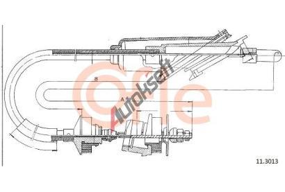 COFLE Spojkov� lanko CFL 11.3013, 11.3013