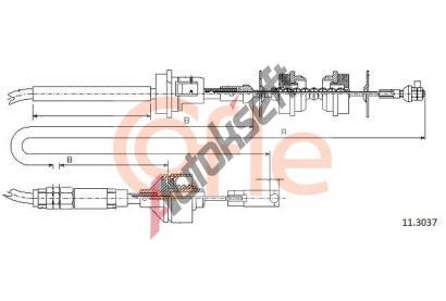 COFLE Spojkov� lanko CFL 11.3037, 11.3037