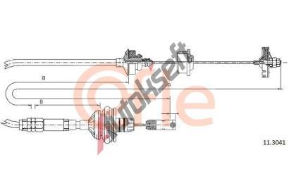 COFLE Spojkov lanko CFL 11.3041, 11.3041