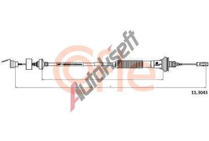 COFLE Spojkov lanko CFL 11.3043, 11.3043
