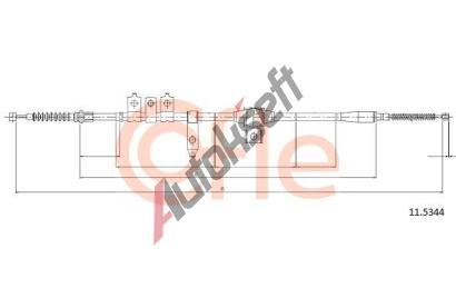 COFLE Ta�n� lanko parkovac� brzdy CFL 11.5344, 11.5344