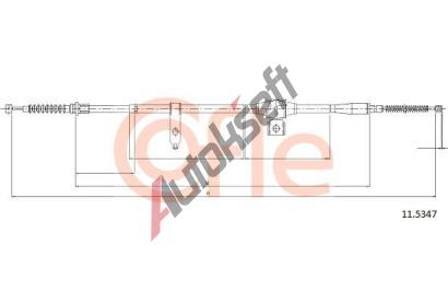 COFLE Tažné lanko parkovací brzdy CFL 11.5347, 11.5347 COFLE Tažné lanko parkovací brzdy CFL 11.5347, 11.5347