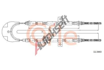 COFLE Ta�n� lanko parkovac� brzdy CFL 11.5443, 11.5443