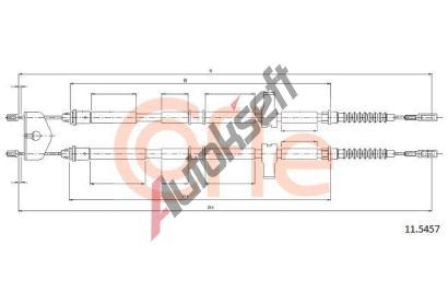 COFLE Ta�n� lanko parkovac� brzdy CFL 11.5457, 11.5457