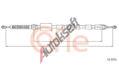 COFLE Tan lanko parkovac brzdy CFL 11.5511, 11.5511