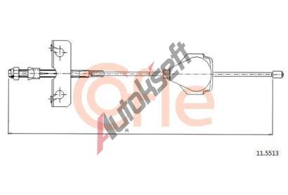 COFLE Tan lanko parkovac brzdy CFL 11.5513, 11.5513