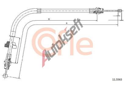 COFLE Tan lanko parkovac brzdy CFL 11.5563, 11.5563