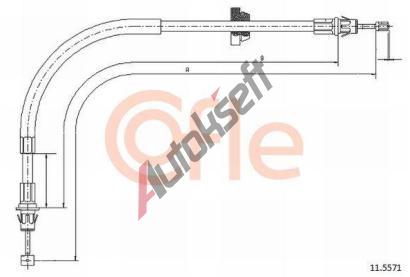 COFLE Tan lanko parkovac brzdy CFL 11.5571, 11.5571