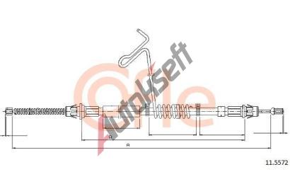 COFLE Tan lanko parkovac brzdy CFL 11.5572, 11.5572