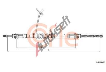 COFLE Tan lanko parkovac brzdy CFL 11.5573, 11.5573