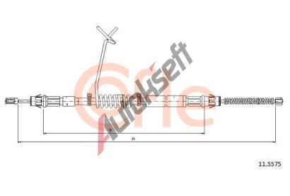 COFLE Tan lanko parkovac brzdy CFL 11.5575, 11.5575
