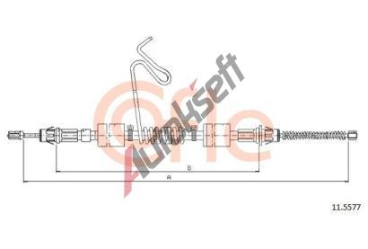 COFLE Tan lanko parkovac brzdy CFL 11.5577, 11.5577