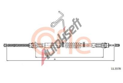 COFLE Tan lanko parkovac brzdy CFL 11.5578, 11.5578
