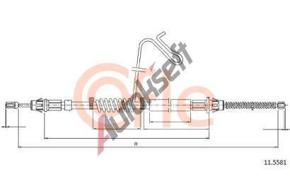 COFLE Tan lanko parkovac brzdy CFL 11.5581, 11.5581