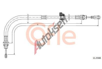 COFLE Tan lanko parkovac brzdy CFL 11.5588, 11.5588