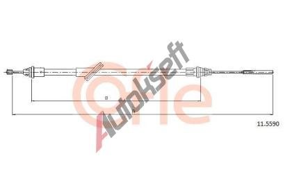 COFLE Ta�n� lanko parkovac� brzdy CFL 11.5590, 11.5590
