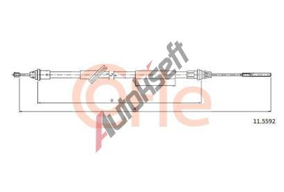 COFLE Ta�n� lanko parkovac� brzdy CFL 11.5592, 11.5592