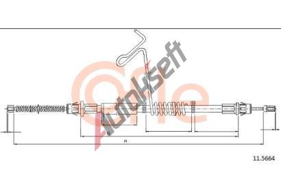 COFLE Tan lanko parkovac brzdy CFL 11.5664, 11.5664