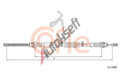 COFLE Tan lanko parkovac brzdy CFL 11.5666, 11.5666