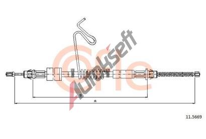 COFLE Tan lanko parkovac brzdy CFL 11.5669, 11.5669