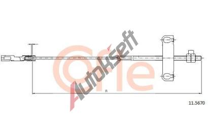 COFLE Tan lanko parkovac brzdy CFL 11.5670, 11.5670