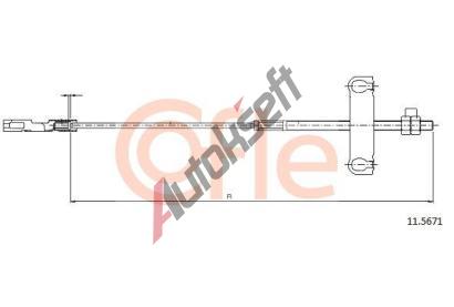 COFLE Tan lanko parkovac brzdy CFL 11.5671, 11.5671