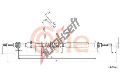 COFLE Tan lanko parkovac brzdy CFL 11.5673, 11.5673