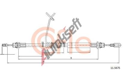 COFLE Tan lanko parkovac brzdy CFL 11.5675, 11.5675