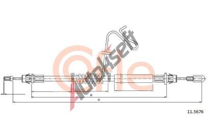 COFLE Tan lanko parkovac brzdy CFL 11.5676, 11.5676