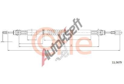 COFLE Tan lanko parkovac brzdy CFL 11.5679, 11.5679