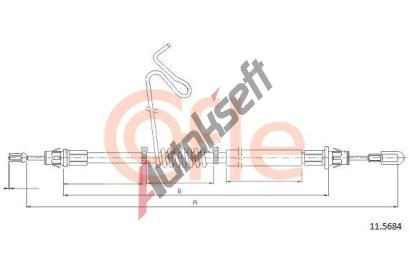 COFLE Ta�n� lanko parkovac� brzdy CFL 11.5684, 11.5684