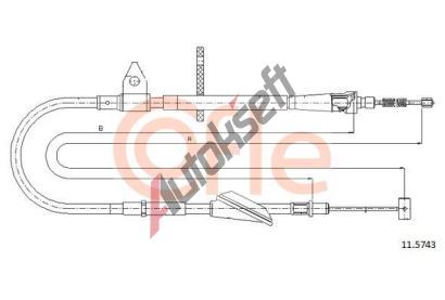 COFLE Tan lanko parkovac brzdy CFL 11.5743, 11.5743