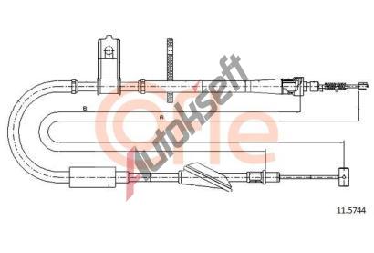 COFLE Tan lanko parkovac brzdy CFL 11.5744, 11.5744