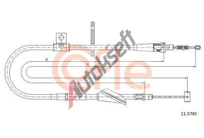 COFLE Tan lanko parkovac brzdy CFL 11.5745, 11.5745